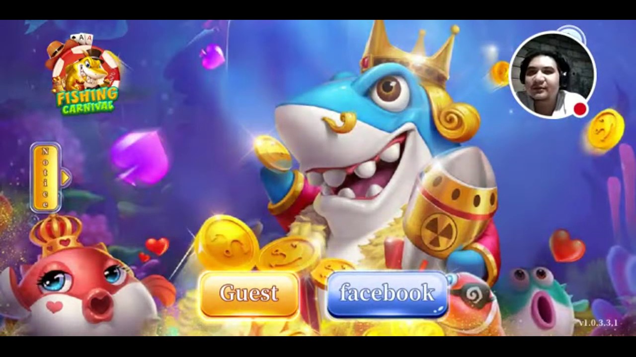 หน้าจอเกมยิงปลาใต้น้ำพร้อมปลาและเอฟเฟกต์การยิง