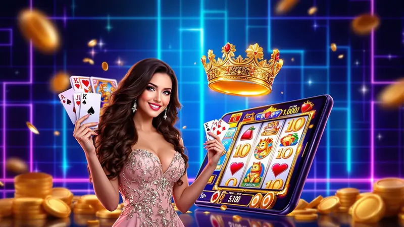 ภาพประกอบหน้าจอเกมสล็อตสำหรับการอ่านตารางจ่ายและฟีเจอร์โบนัส